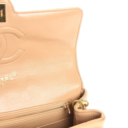 Chanel Lambskin Quilted Small Single Flap Beige 7 of 16