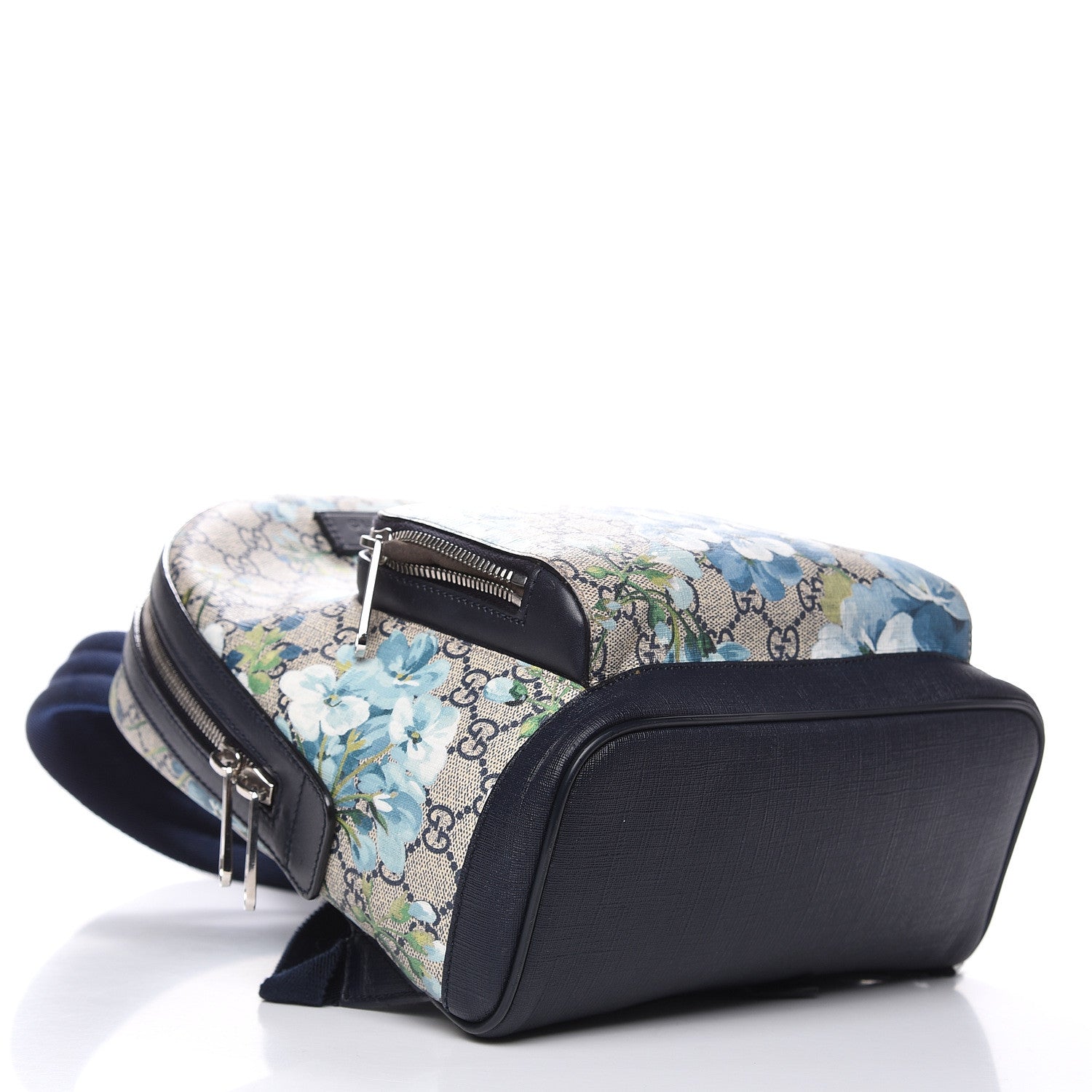 Gucci GG Supreme Monogram Blooms Small Day Backpack Blue 4 of 15