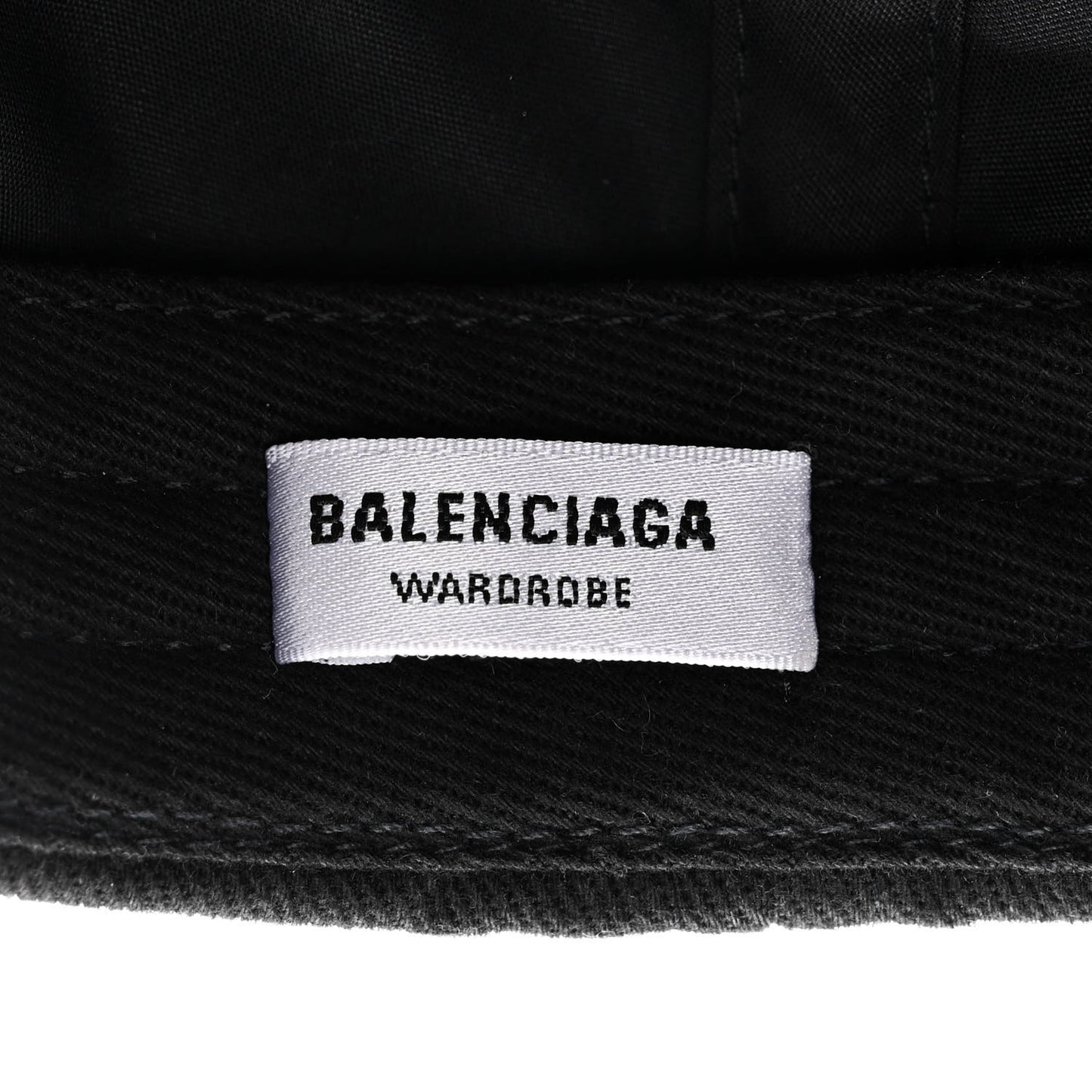 Cotton Logo Classic Baseball Cap 58 L Black White