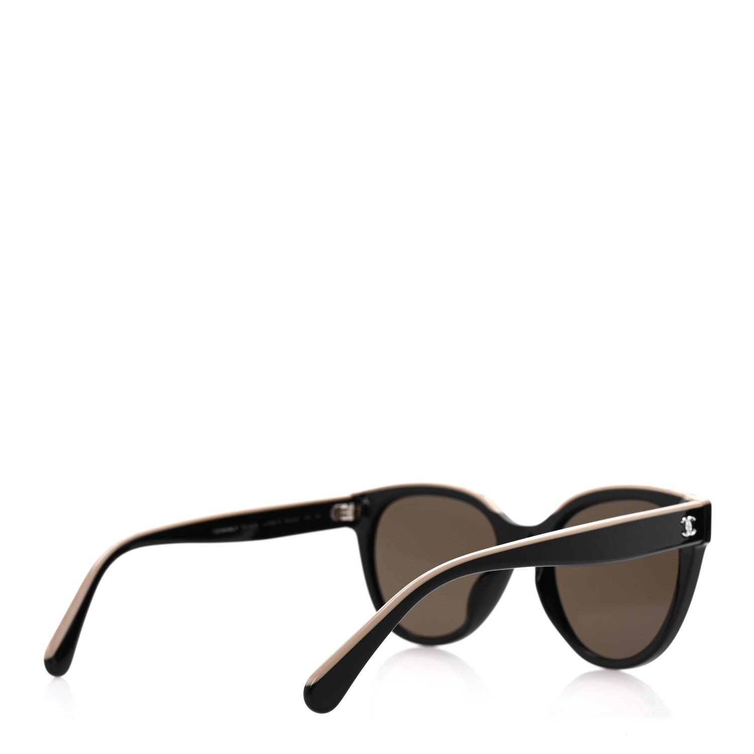 Chanel Acetate CC Butterfly Sunglasses 5414 Black Beige 4 of 8