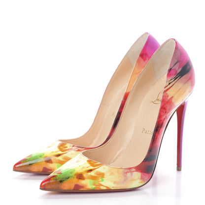 Christian Louboutin Patent Tie and Dye So Kate 120 Pumps 38.5 Multicolor 3 of 7