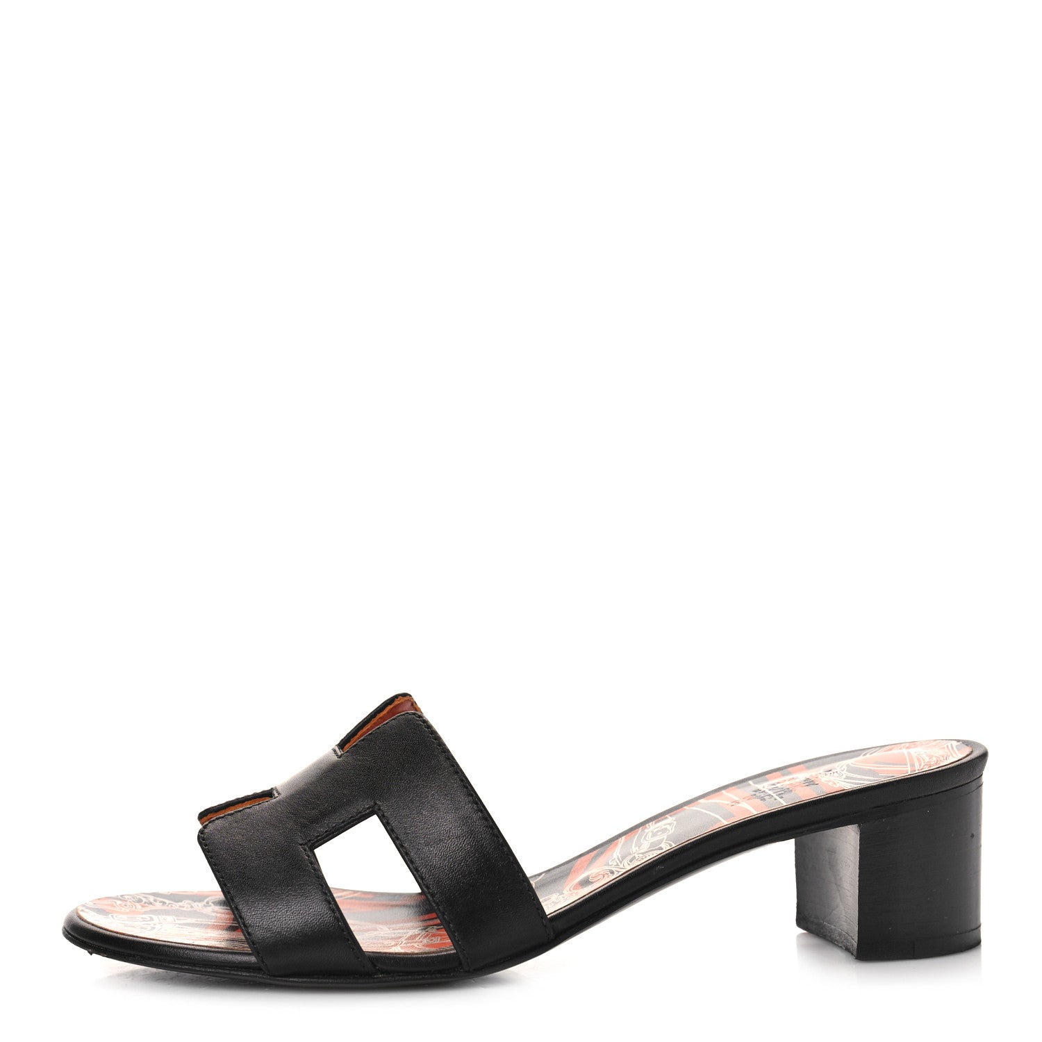 Hermes Calfskin Printed Brides de Gala en Desordre Oasis Sandals 37 Multicolor Rose Aube 1 of 11