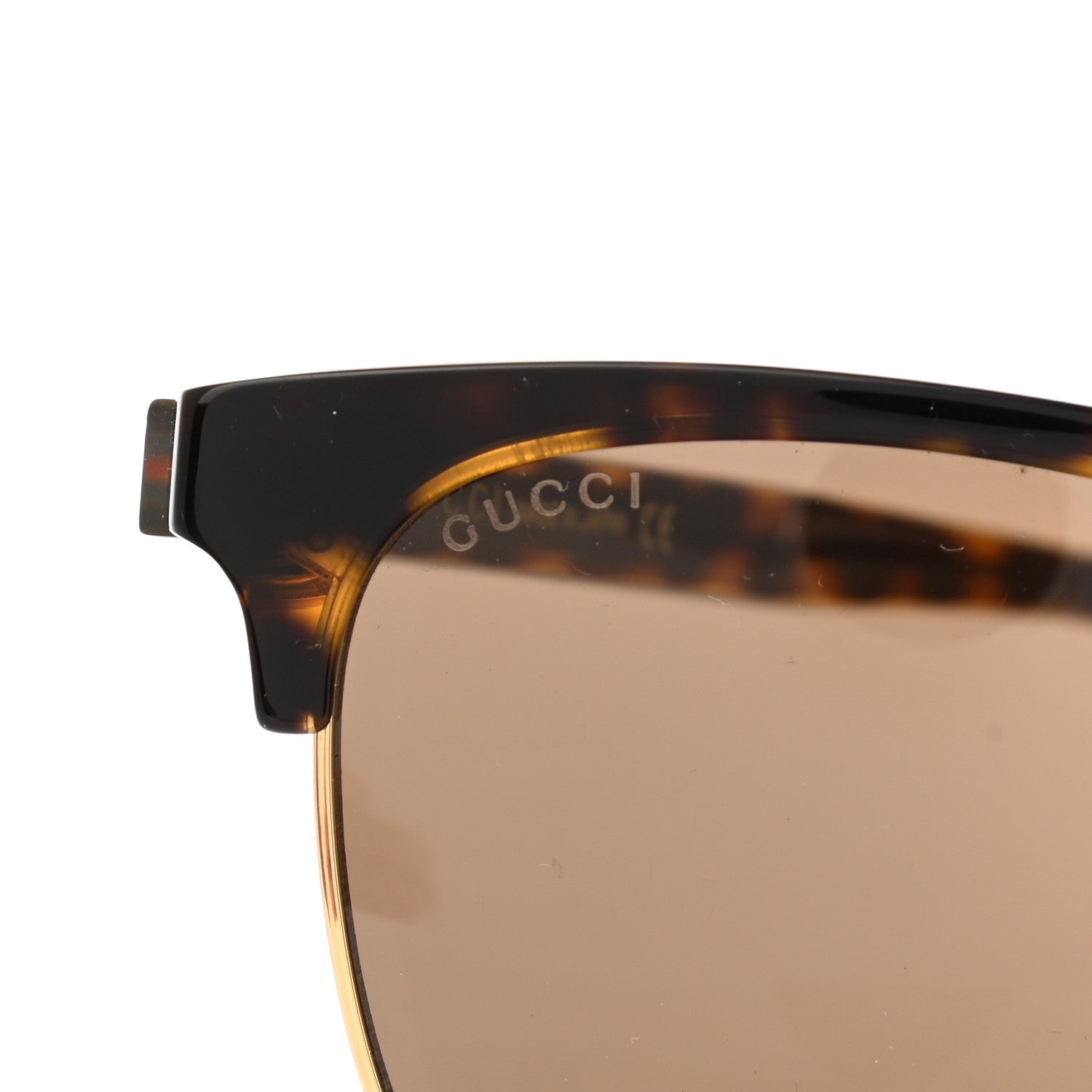 Gucci Acetate Square Frame Web Sunglasses GG0382S Tortoise 8 of 10
