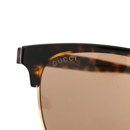 Gucci Acetate Square Frame Web Sunglasses GG0382S Tortoise 8 of 10