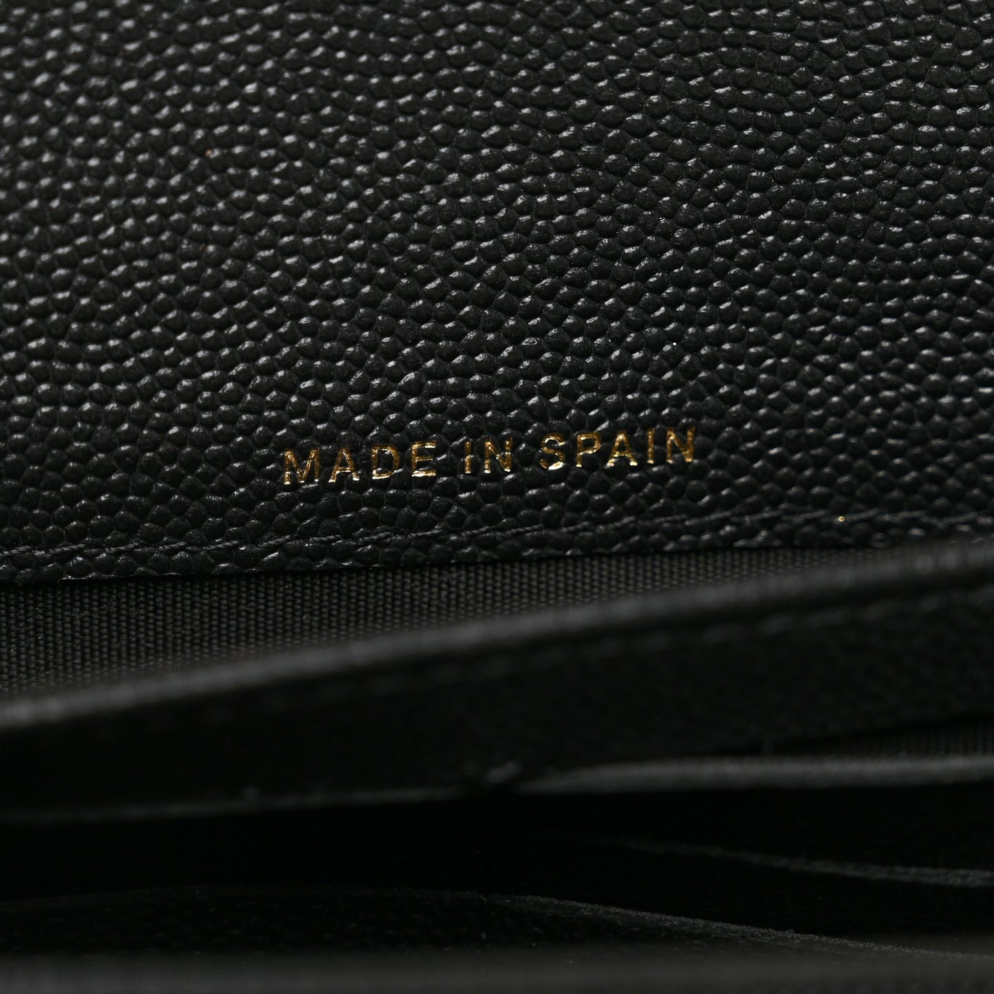 Caviar Quilted Mademoiselle Vintage Flap Wallet Black