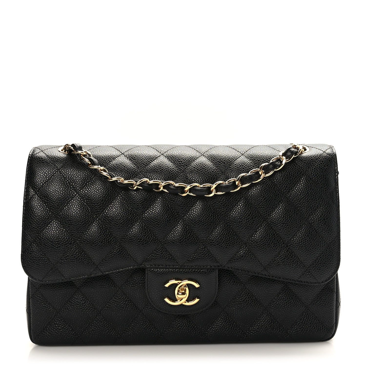 Chanel Caviar Quilted Jumbo Double Flap Black 1 of 9