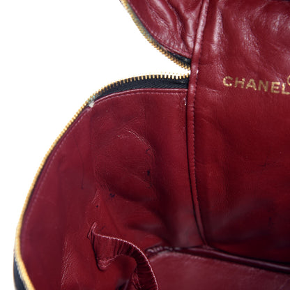Chanel Lambskin Quilted Vanity Cosmetic Case Black 7 of 11