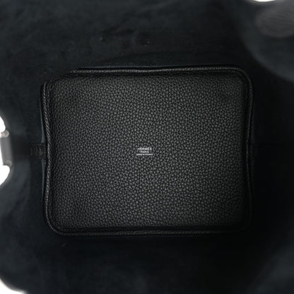 Hermes Taurillon Clemence Picotin Lock 22 MM Black 5 of 12