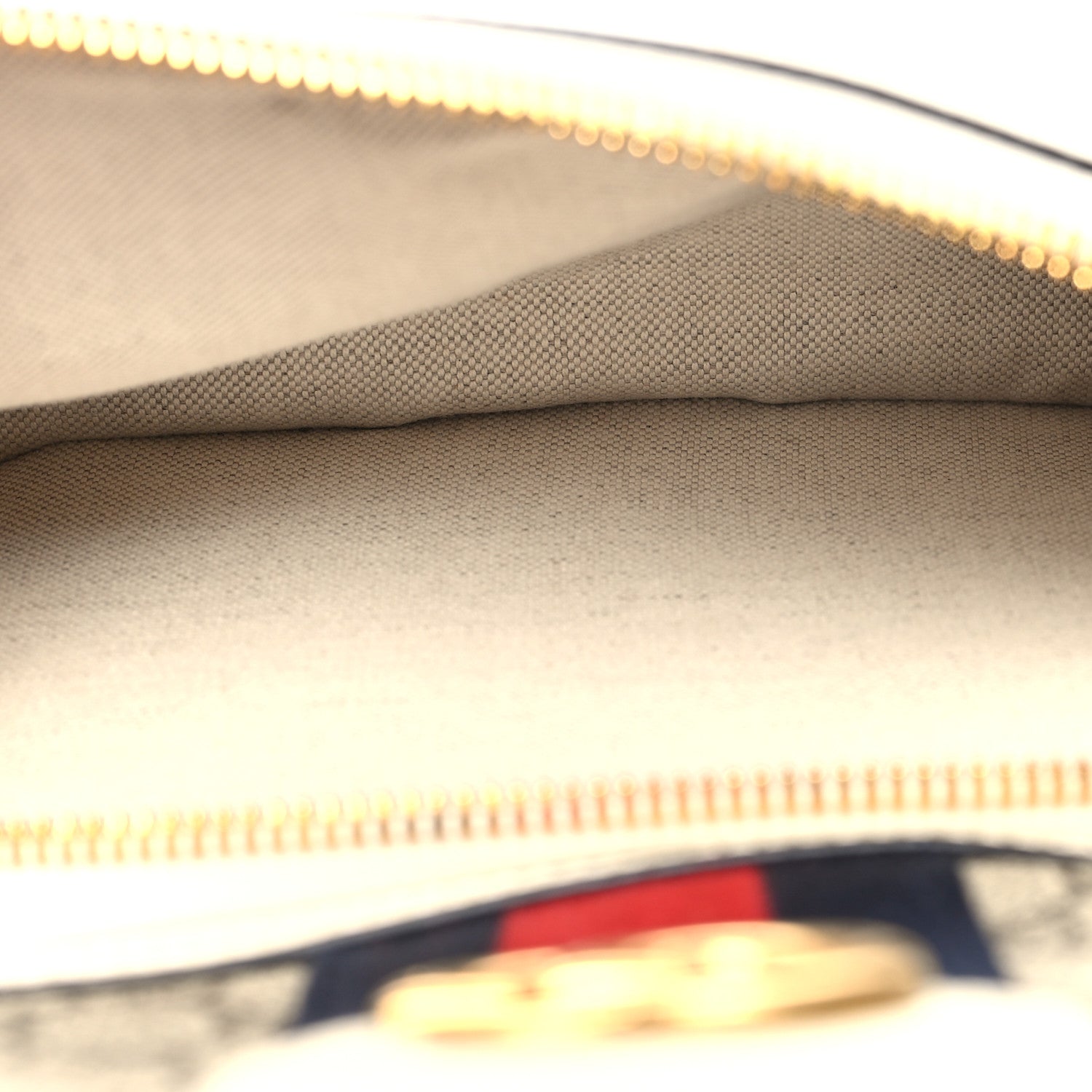 Gucci GG Supreme Monogram Textured Calfskin Web Small Ophidia Day Backpack Beige Ebony Mystic White 6 of 11