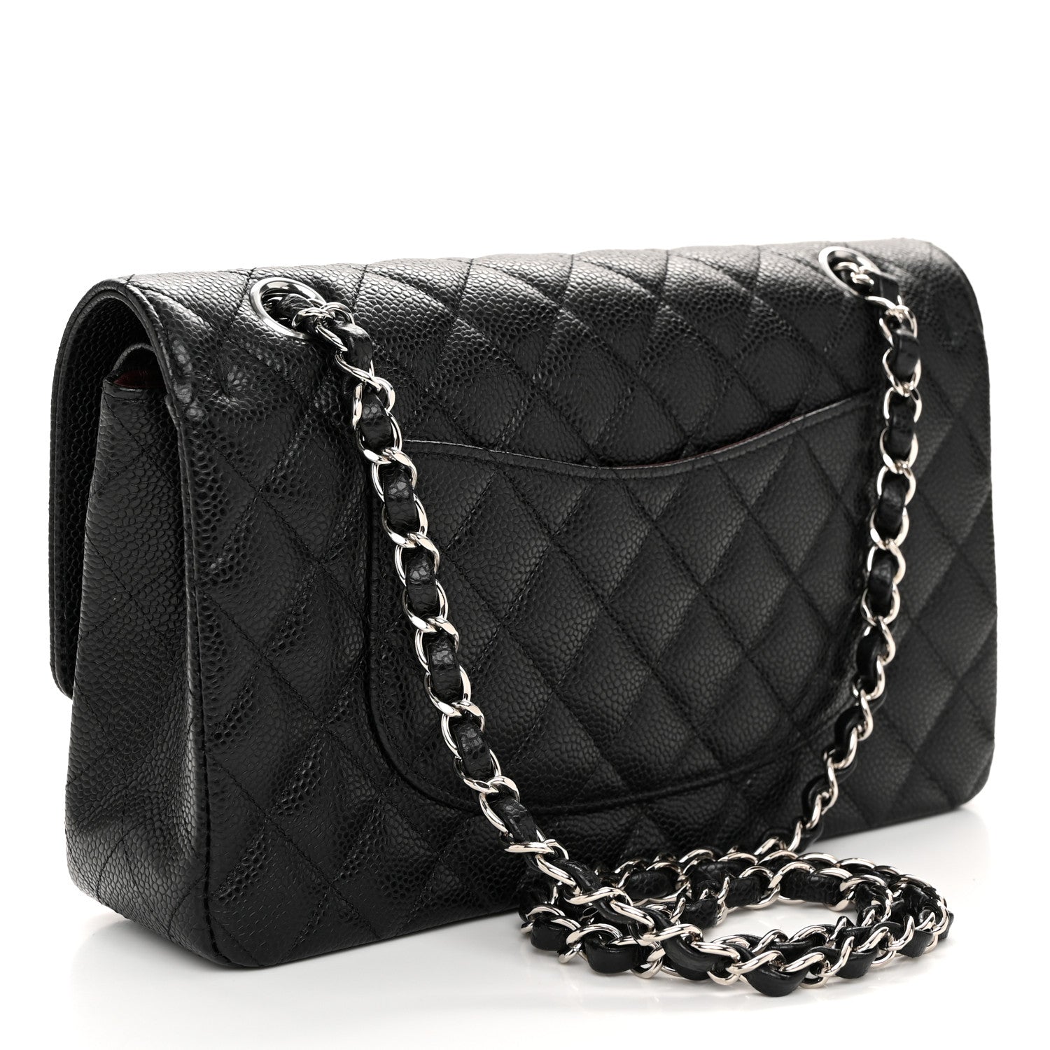 Chanel Caviar Quilted Medium Double Flap Black 3 of 11