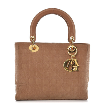 Christian Dior Nylon Cannage Medium Lady Dior Brown 1 of 16