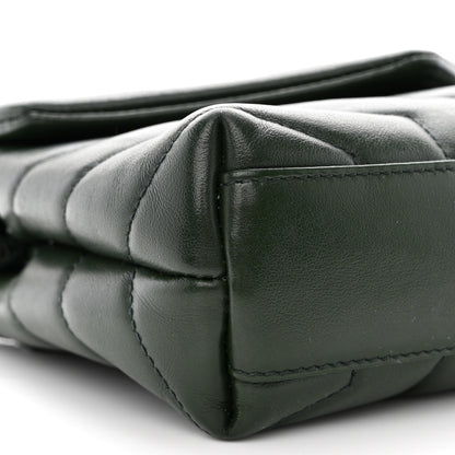 Saint Laurent Calfskin Y Quilted Monogram Toy Loulou Crossbody Bag Deep Green 10 of 13