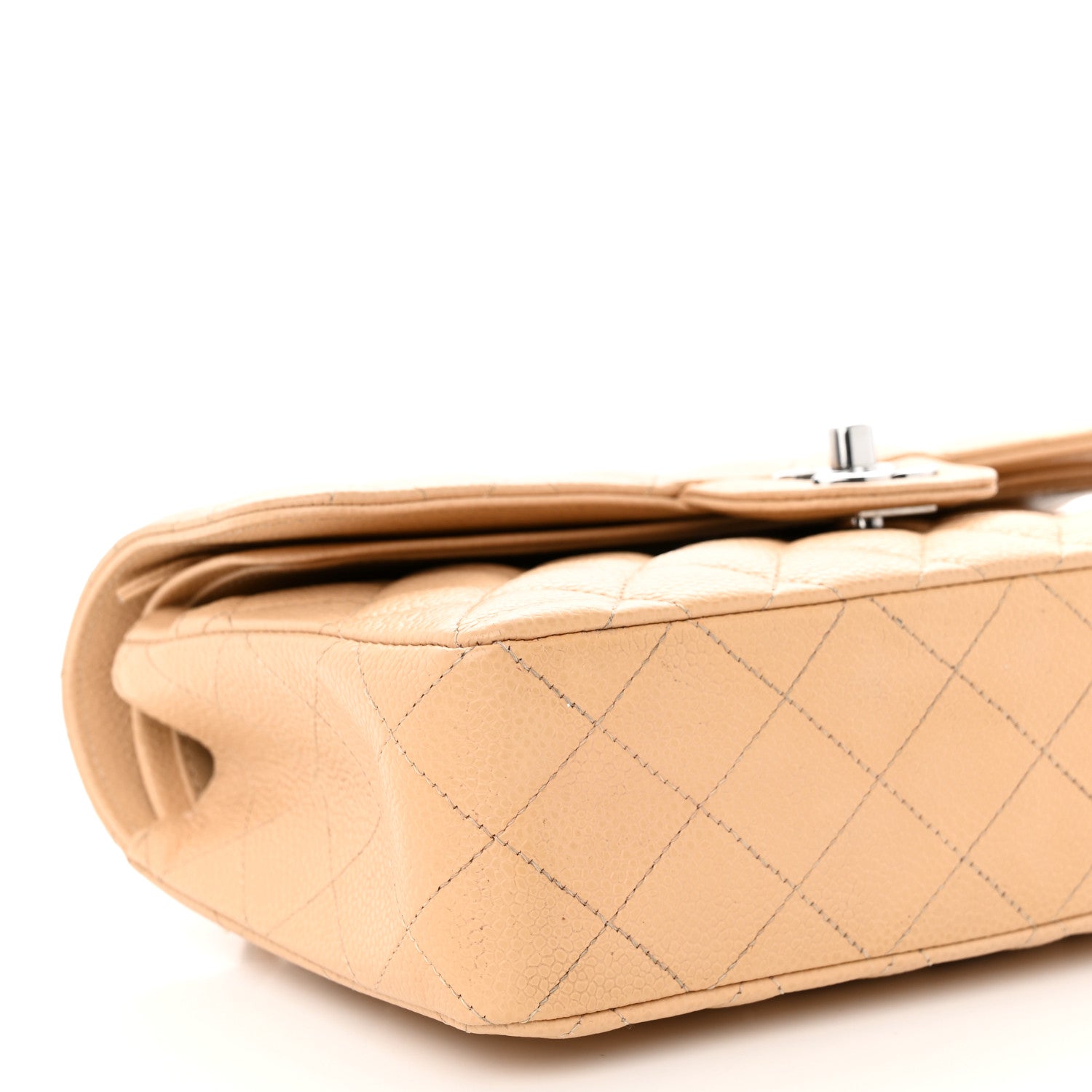 Chanel Caviar Quilted Small Double Flap Beige 9 of 14