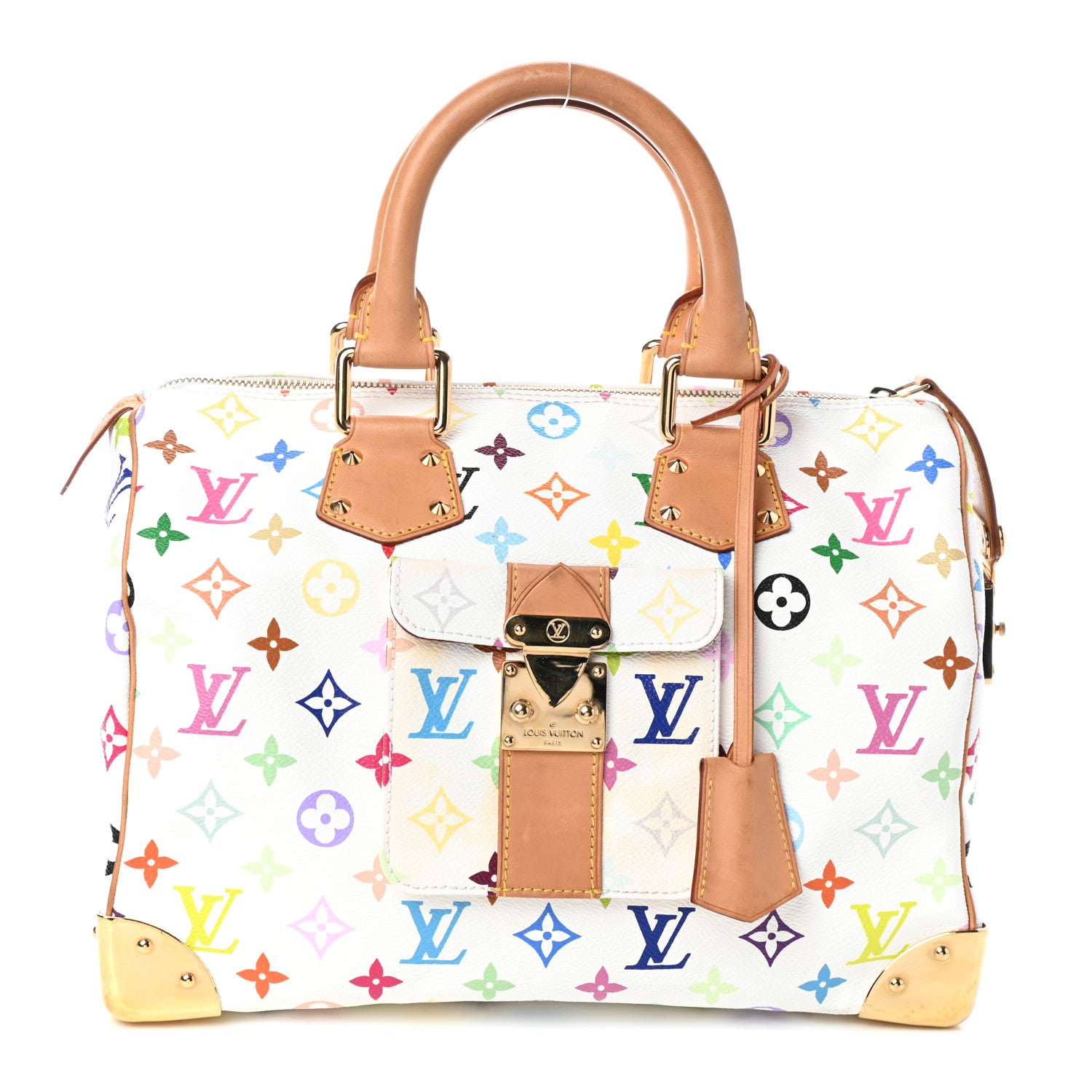 Louis Vuitton Monogram Multicolor Speedy 30 White 1 of 8