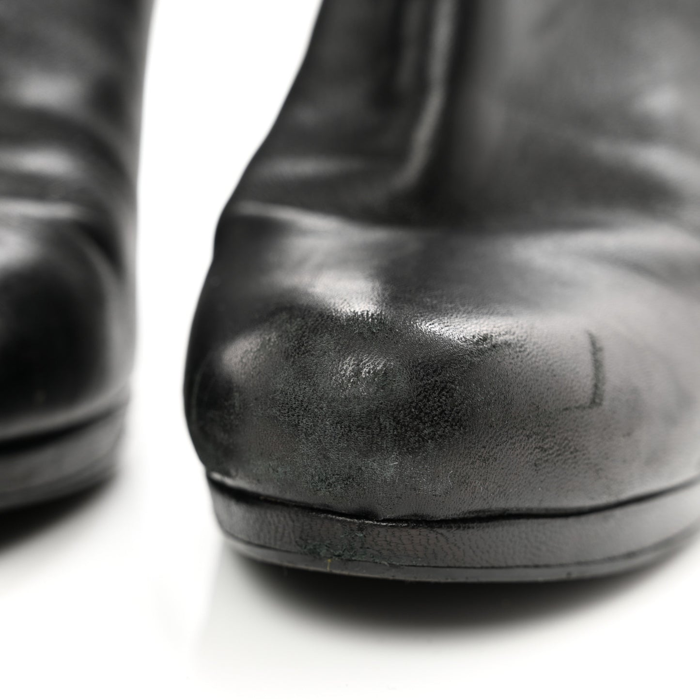 Calfskin Knee Boots 39 Black
