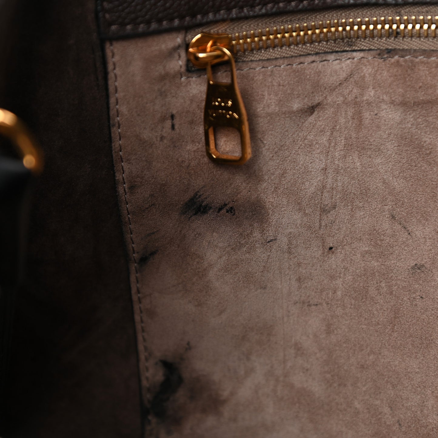 Veau Cachemire Monogram Tote W PM Chocolate