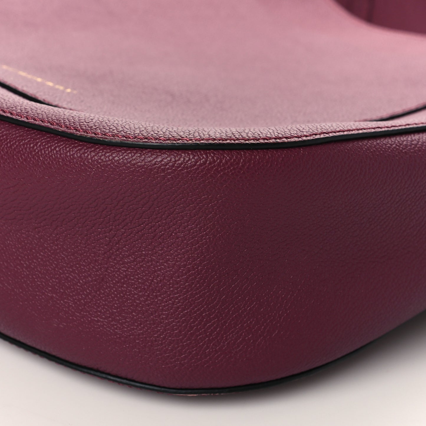 Soft Grain Calfskin Bi-Color Small Elmstone Hobo Dark Plum