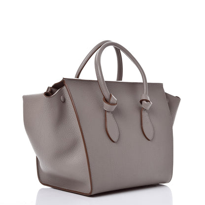Celine Crisped Calfskin Small Tie Knot Tote Medium Grey 3 of 9