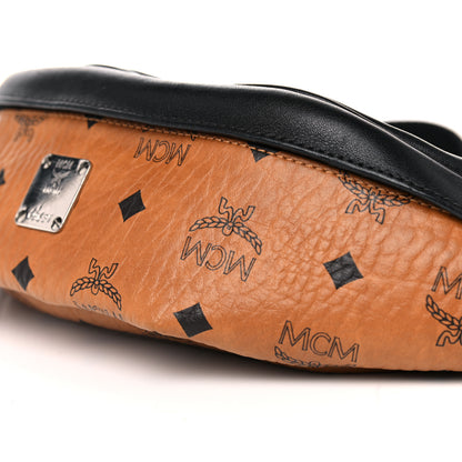 MCM Visetos Waist Bag Black Cognac 8 of 9
