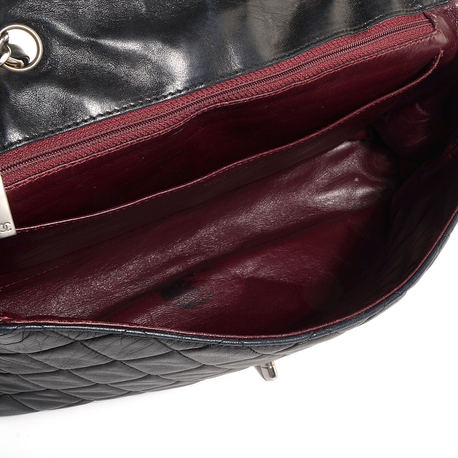 Chanel Lambskin Quilted Jumbo Single Flap Black 5 of 8
