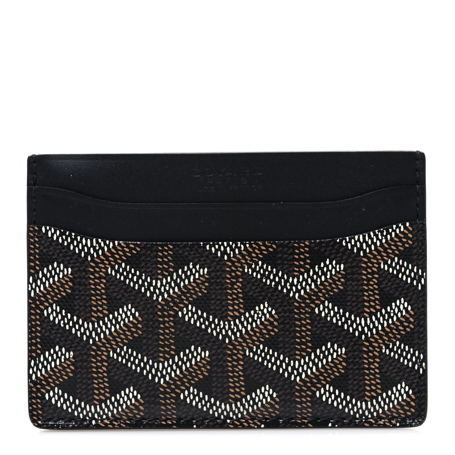 Goyardine Saint Sulpice Card Holder Black