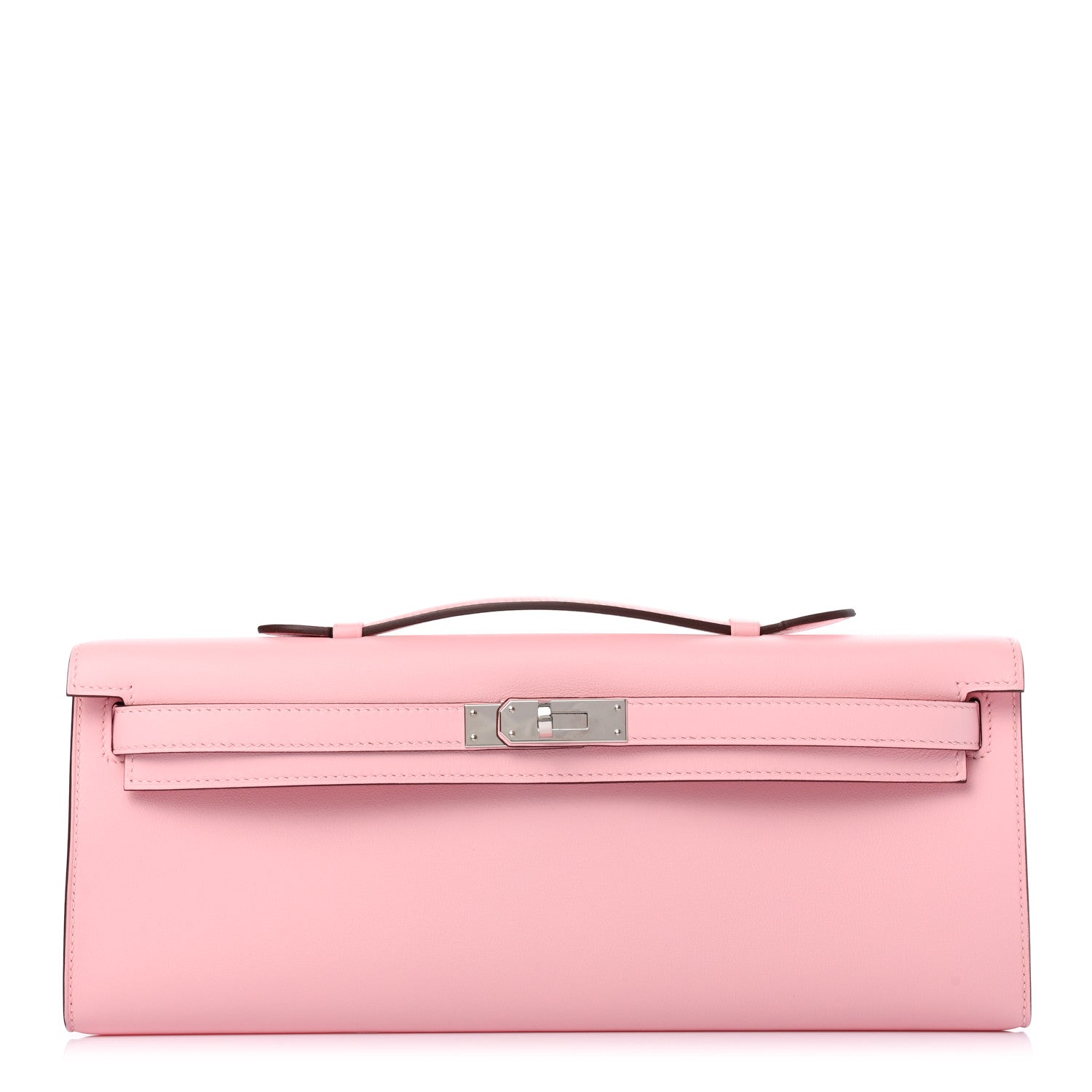 Hermes Swift Kelly Cut Clutch Pochette Rose Sakura 1 of 8