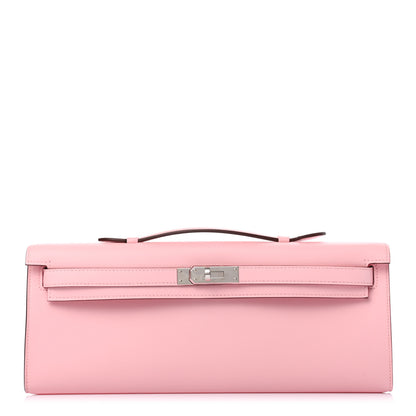 Hermes Swift Kelly Cut Clutch Pochette Rose Sakura 1 of 8