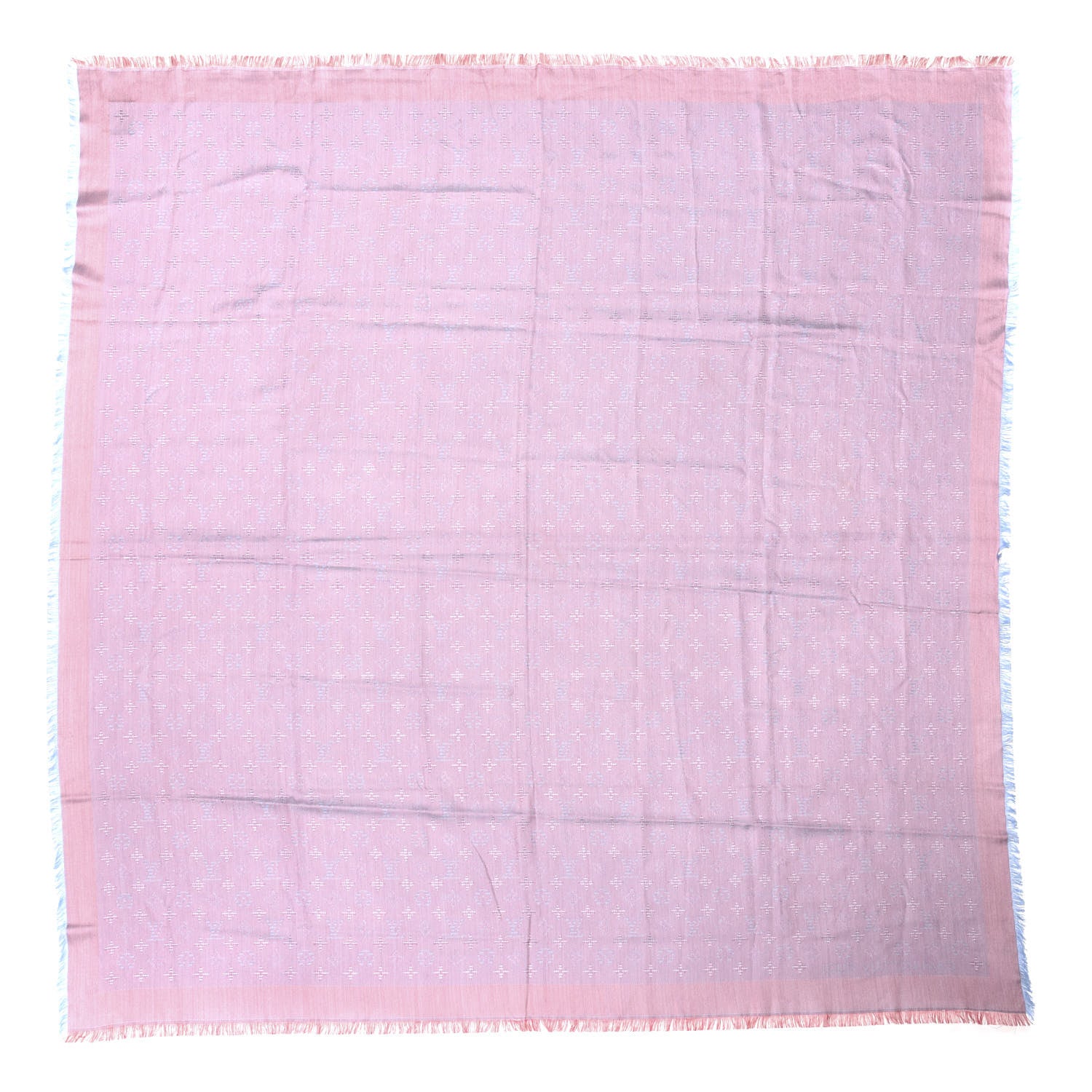Louis Vuitton Silk Cotton Monogram Shawl 1 of 3