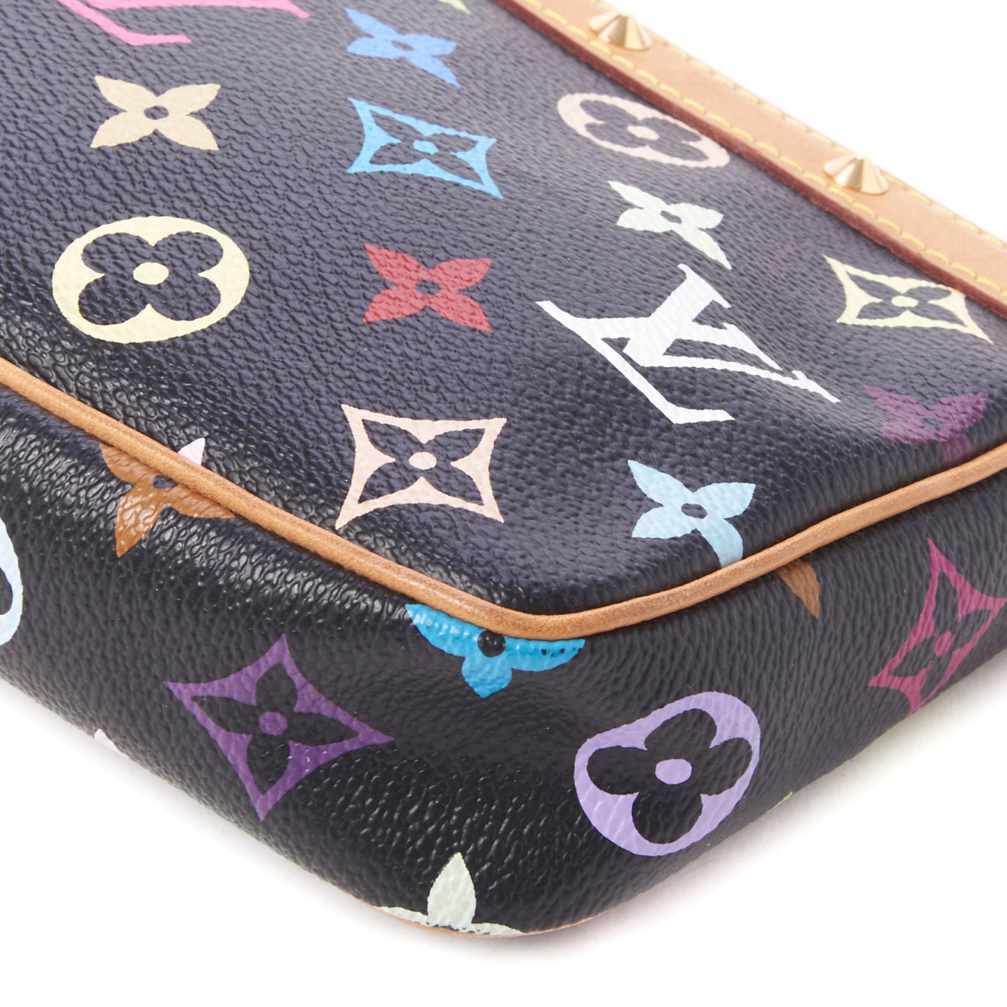Monogram Multicolor Pochette Accessories Black