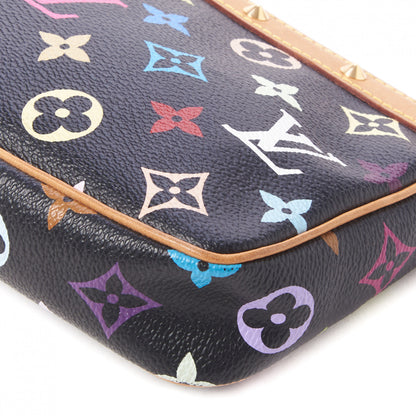 Louis Vuitton Monogram Multicolor Pochette Accessories Black 5 of 8