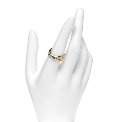 Cartier 18K Pink Yellow White Gold Small Trinity Ring 57 8 4 of 10