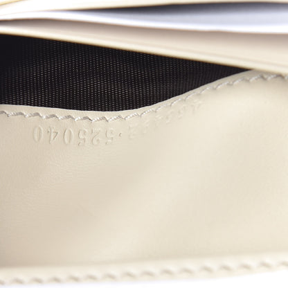 Gucci Calfskin Matelasse Trompe L'Oeil Print GG Marmont Card Case Wallet Off White 7 of 8