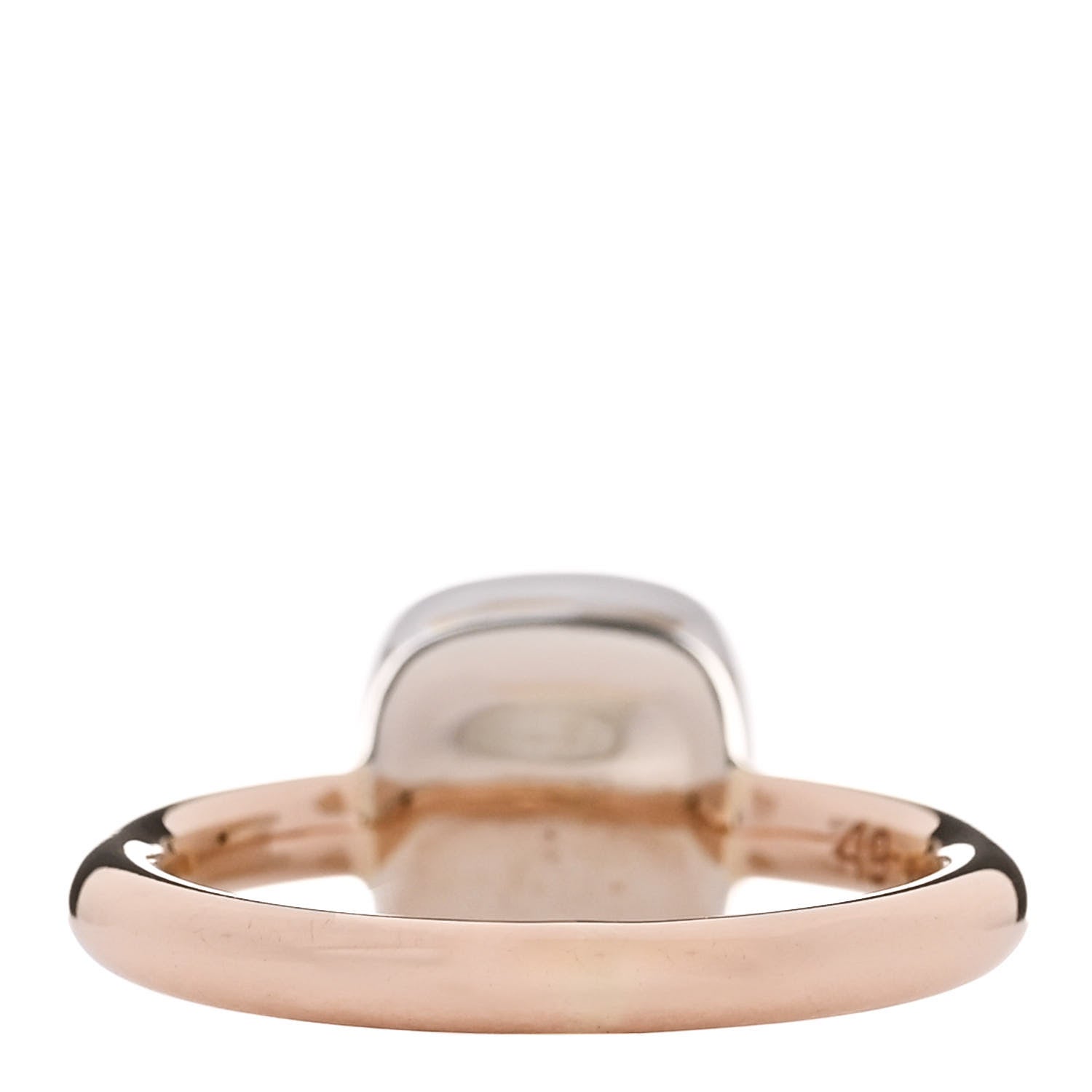 Pomellato 18K Rose Gold White Topaz Nudo Ring 49 4.75 5 of 9