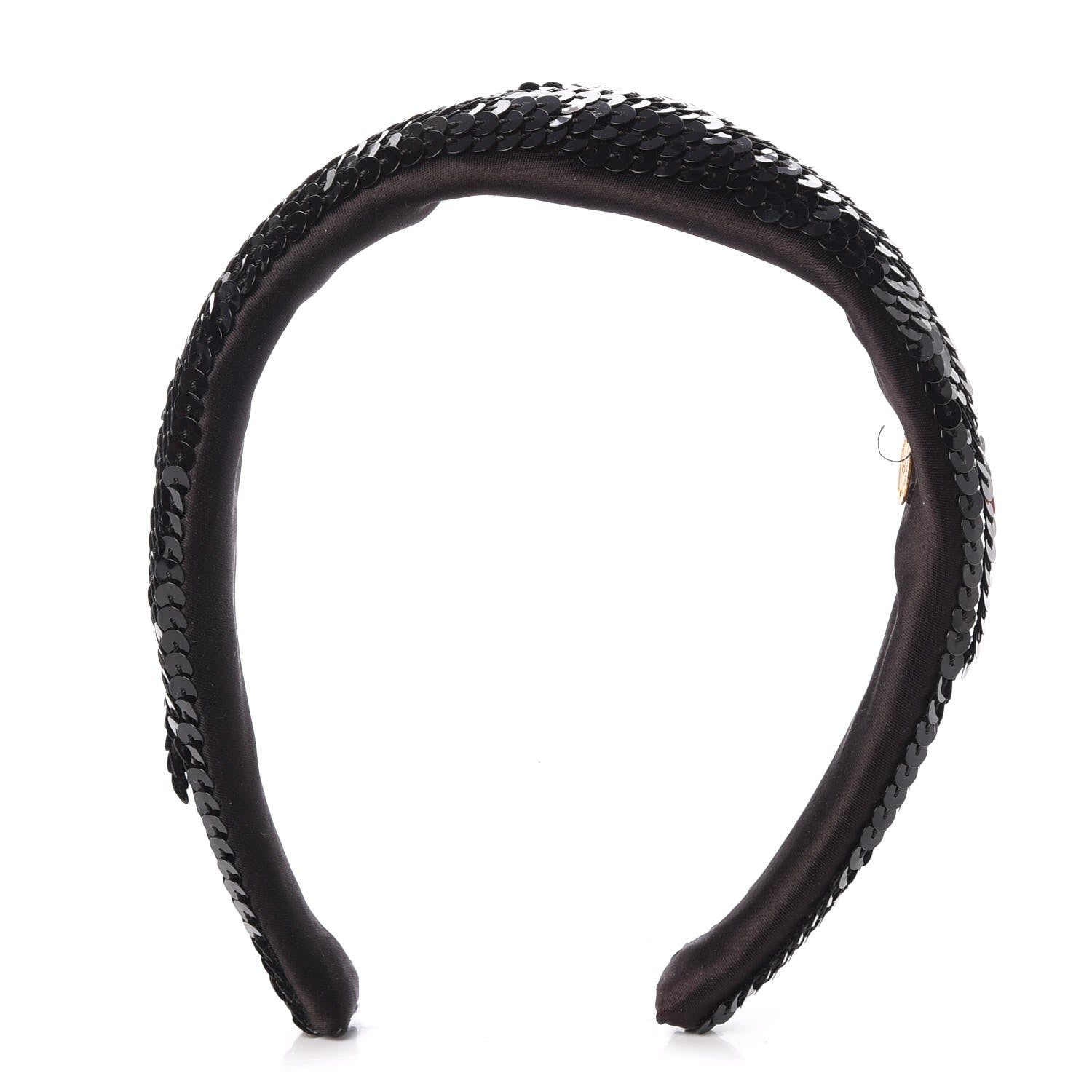 Chanel Sequin Headband Black 1 of 8