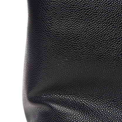 Chanel Soft Caviar CC Medium Top Handle Tote Black 9 of 14