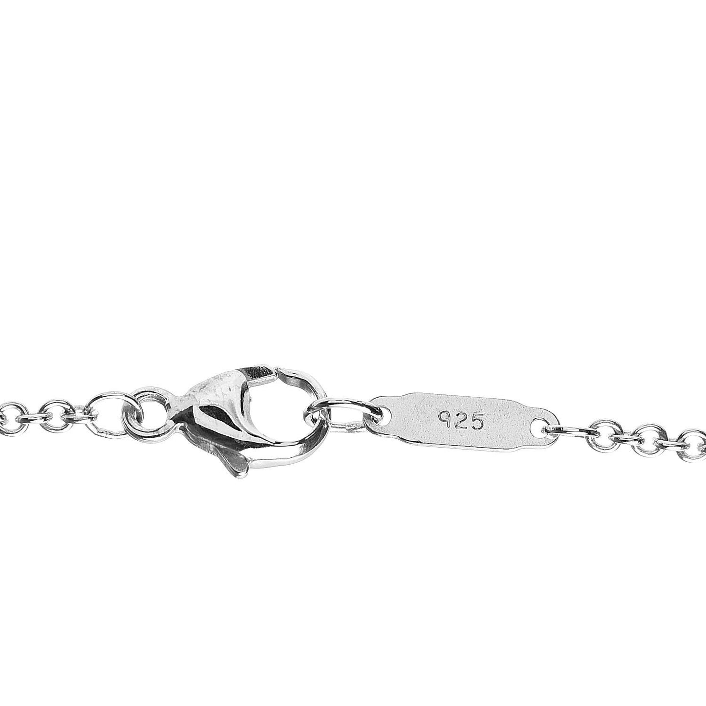 Sterling Silver 1837 Lock Charm Pendant Necklace