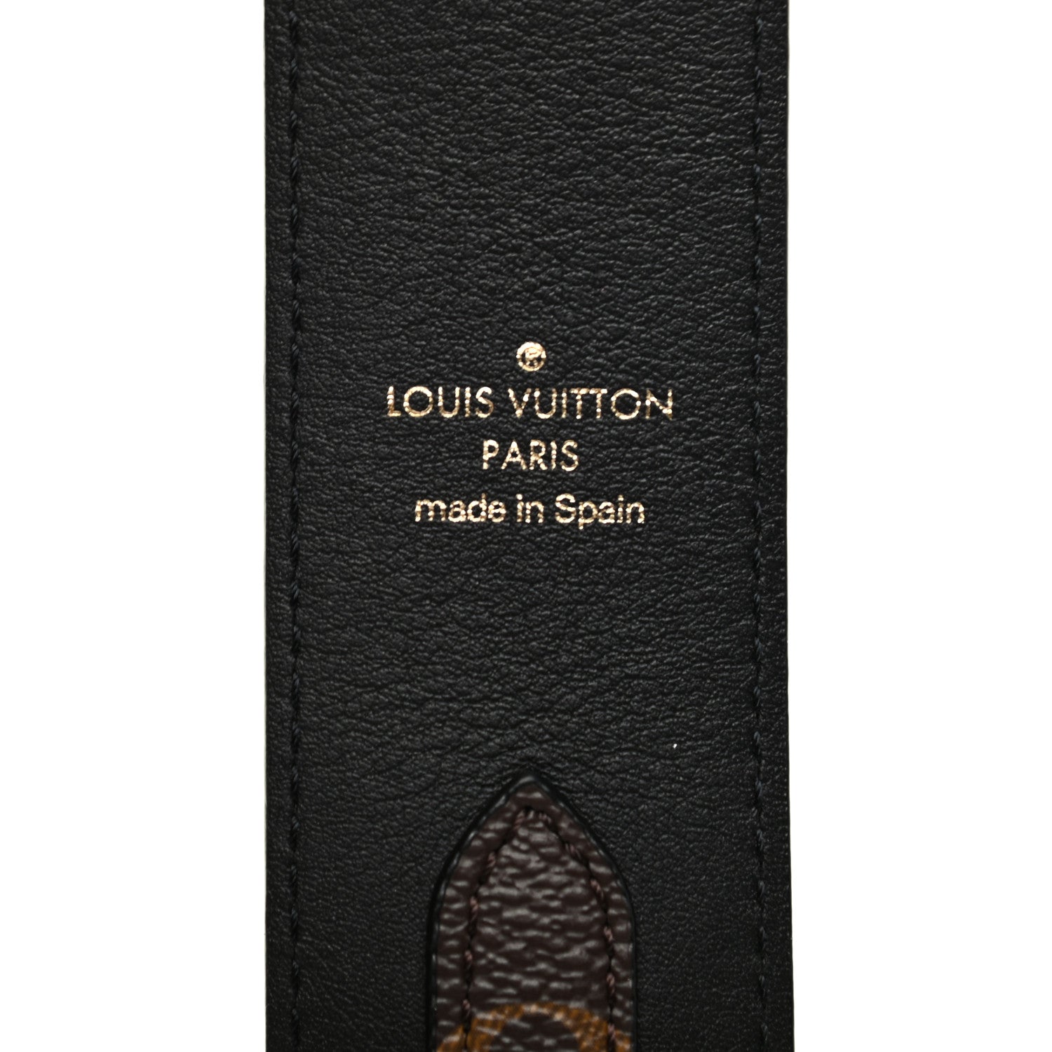 Louis Vuitton Monogram Bandouliere Shoulder Strap Black 3 of 4