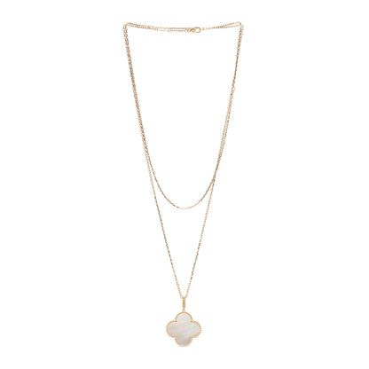 Van Cleef & Arpels 18K Yellow Gold Mother of Pearl Magic Alhambra Long Necklace 3 of 6