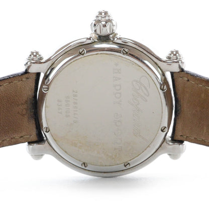 Chopard Stainless Steel Alligator Diamond Bezel Ruby Yellow Blue Sapphire 39mm Happy Sport Fish Quartz Watch Blue 6 of 7