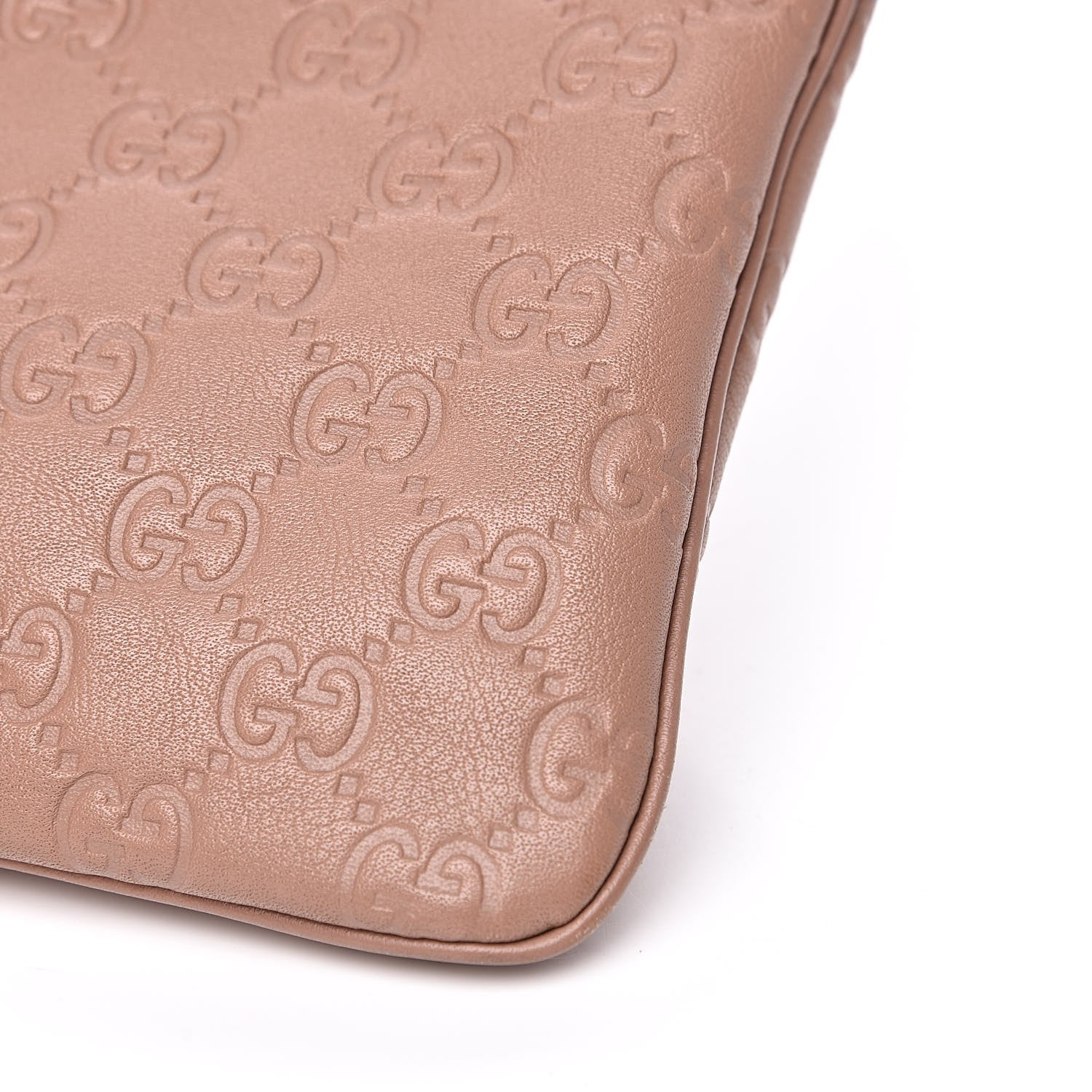 Gucci Guccissima Small Flat Messenger Bag Pink 10 of 14
