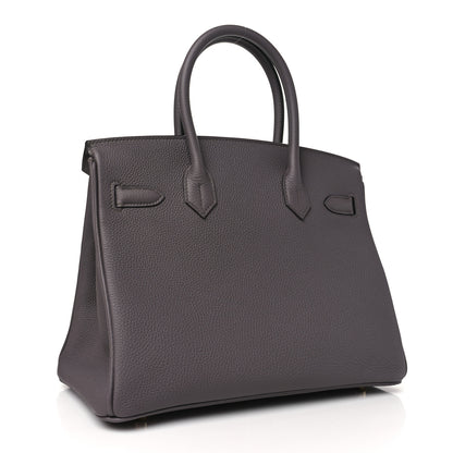 Hermes Togo BIRKIN 30 Etain 3 of 11