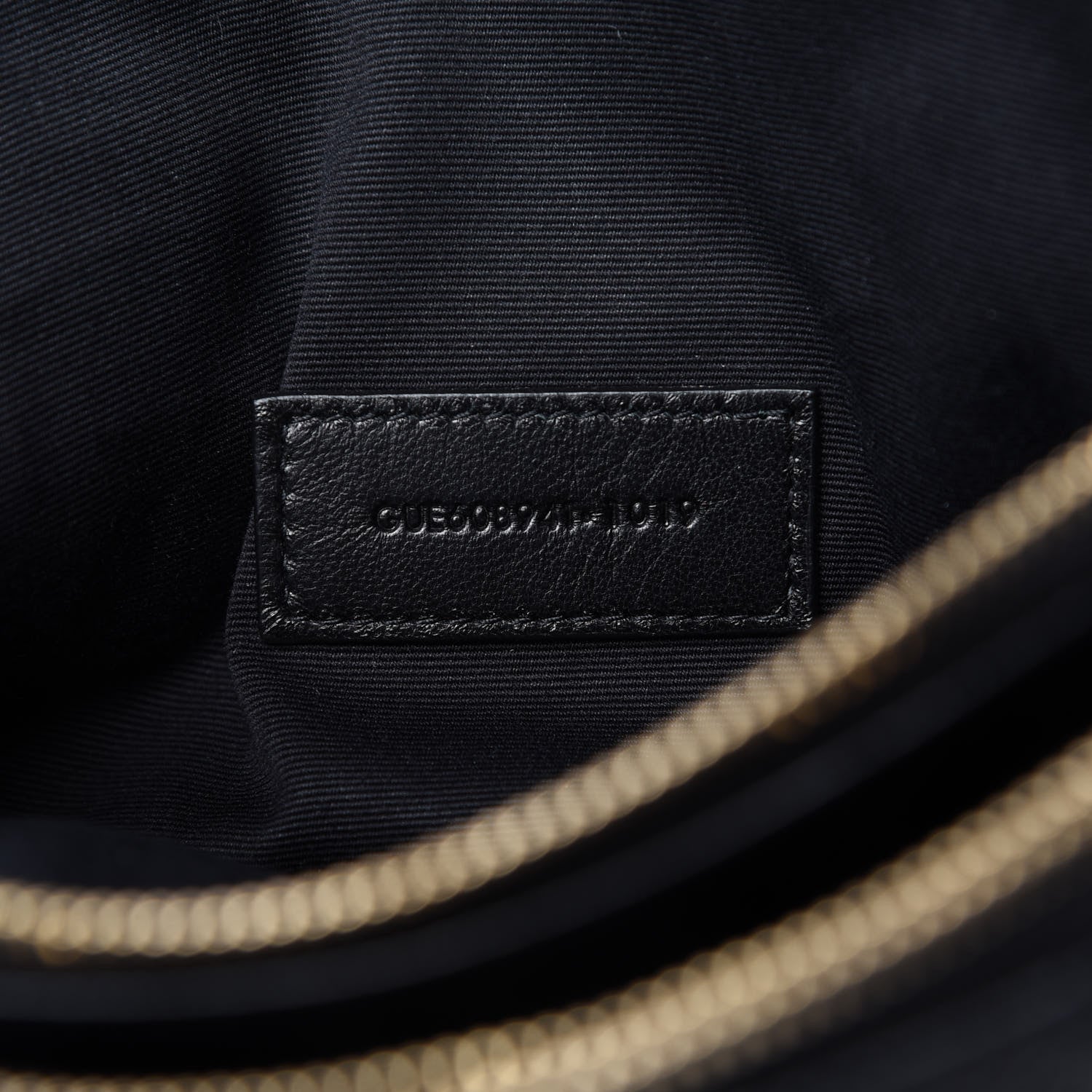 Saint Laurent Grained Lambskin Quilted Mini Becky Double Zip Bag Black 10 of 11
