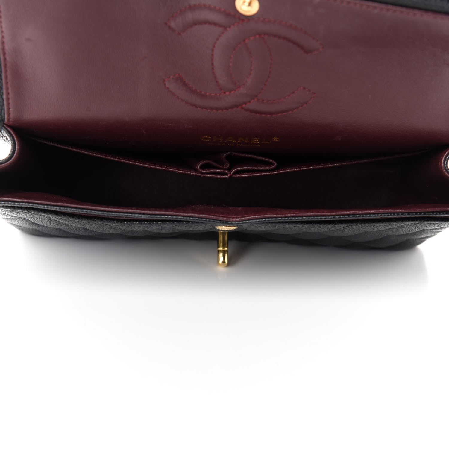 Chanel Caviar Quilted Medium Double Flap Black 6 of 13
