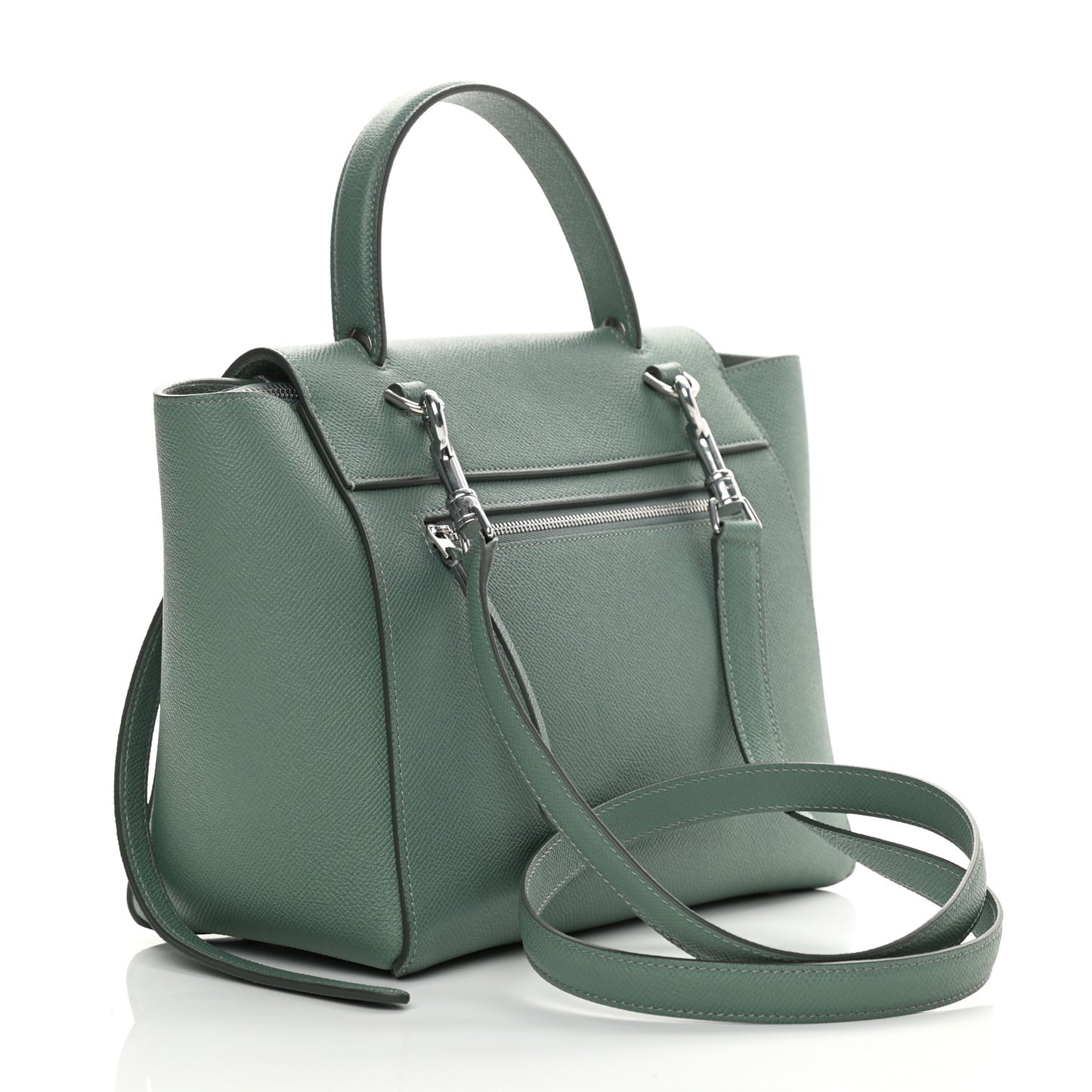 Grained Calfskin Micro Belt Bag Celadon