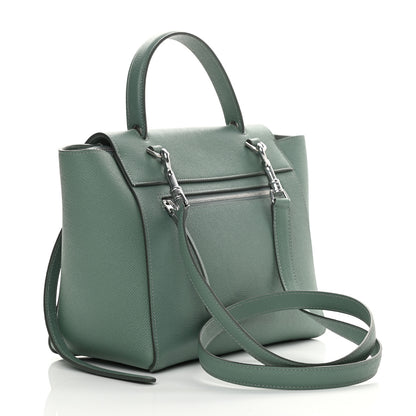 Celine Grained Calfskin Micro Belt Bag Celadon 3 of 11