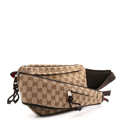Gucci Monogram Large Belt Bag Beige Dark Brown 2 of 8