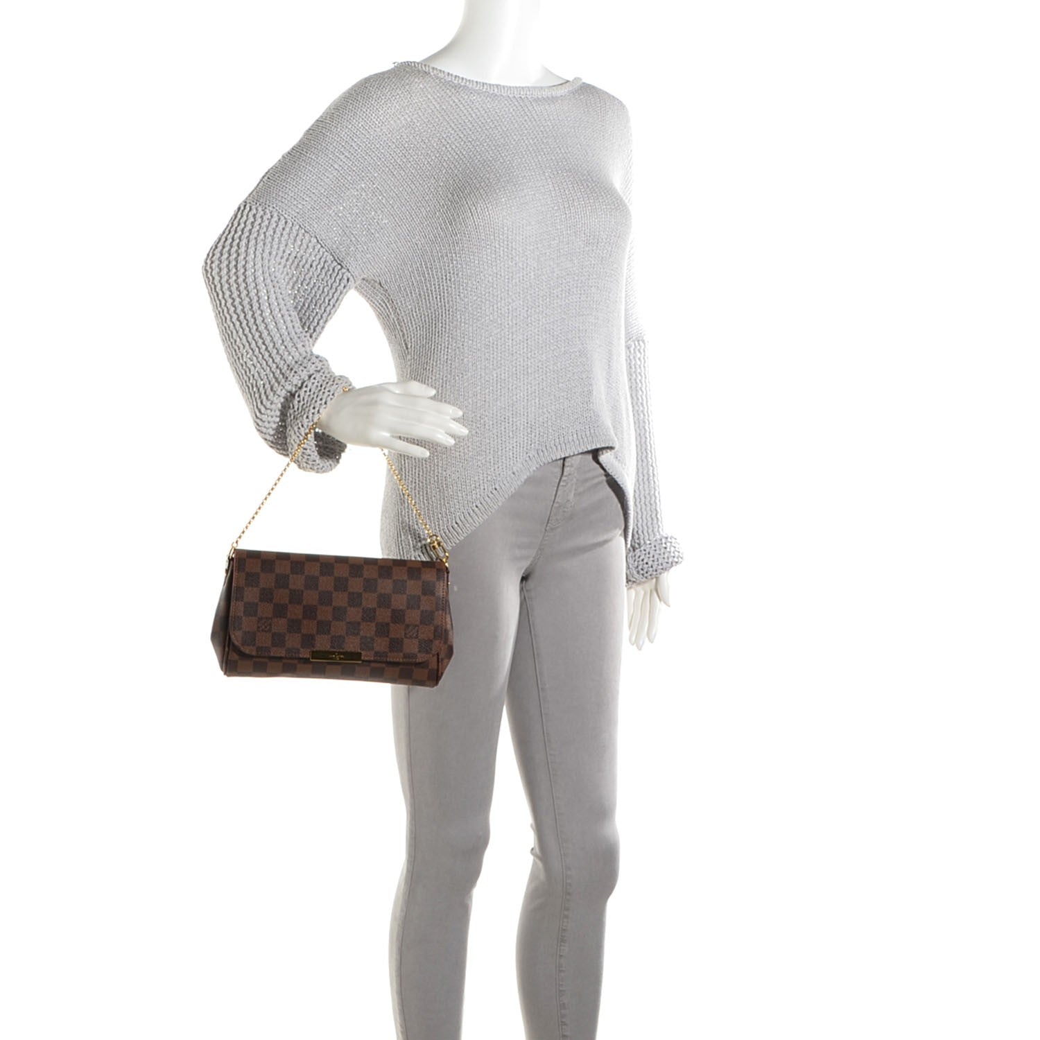 Louis Vuitton Damier Ebene Favorite MM 2 of 8