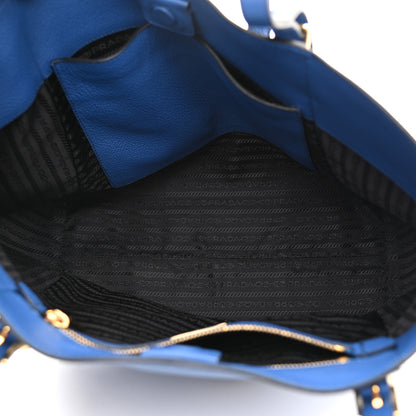 Prada Vitello Phenix Tote Blue 7 of 18