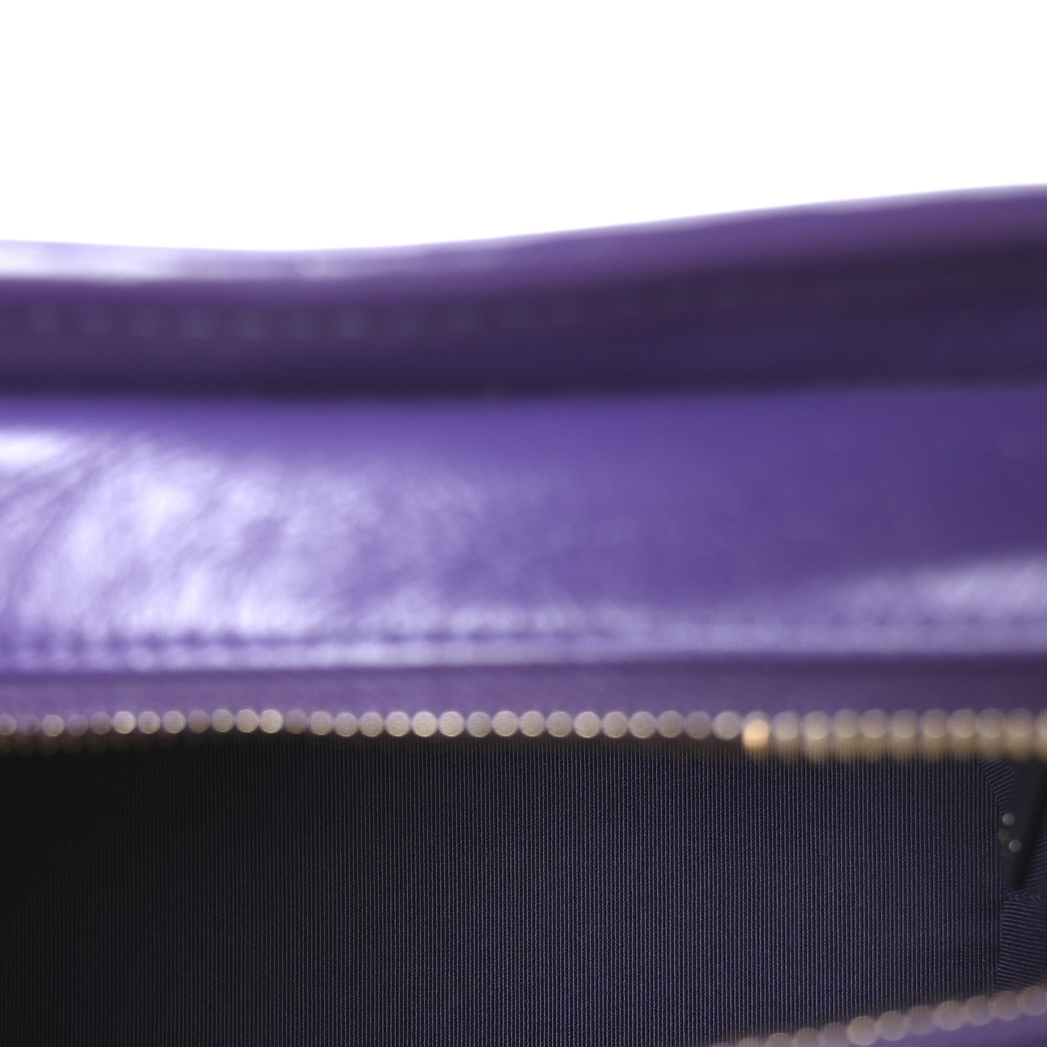Chanel Aged Calfskin Chevron Quilted Small Gabrielle Hobo Purple 5 of 10