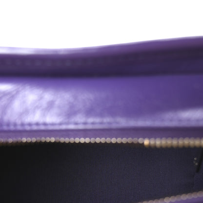 Chanel Aged Calfskin Chevron Quilted Small Gabrielle Hobo Purple 5 of 10